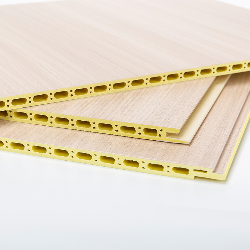 YXWPC609 9MM Thickness 60CM Width Thickness Quick Installation WPC Wall Panel Integrated Wall Panel Bamboo Wood Fiber Wall