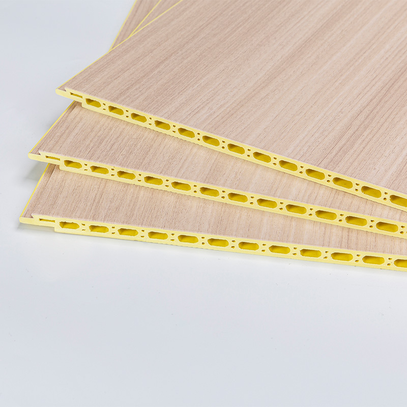 YXWPC609 9MM Thickness 60CM Width Thickness Quick Installation WPC Wall Panel Integrated Wall Panel Bamboo Wood Fiber Wall