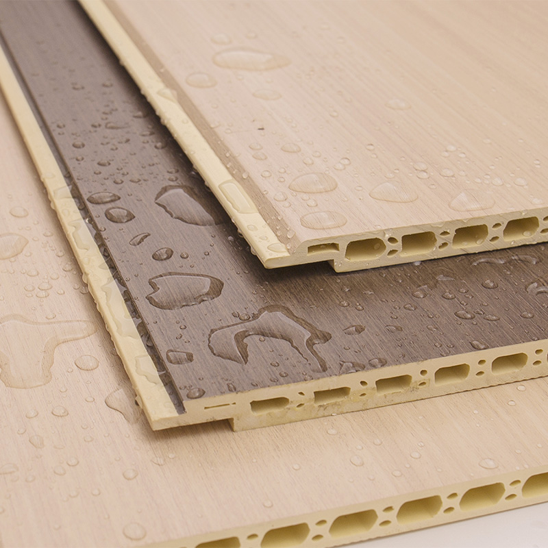 YXWPC609 9MM Thickness 60CM Width Thickness Quick Installation WPC Wall Panel Integrated Wall Panel Bamboo Wood Fiber Wall